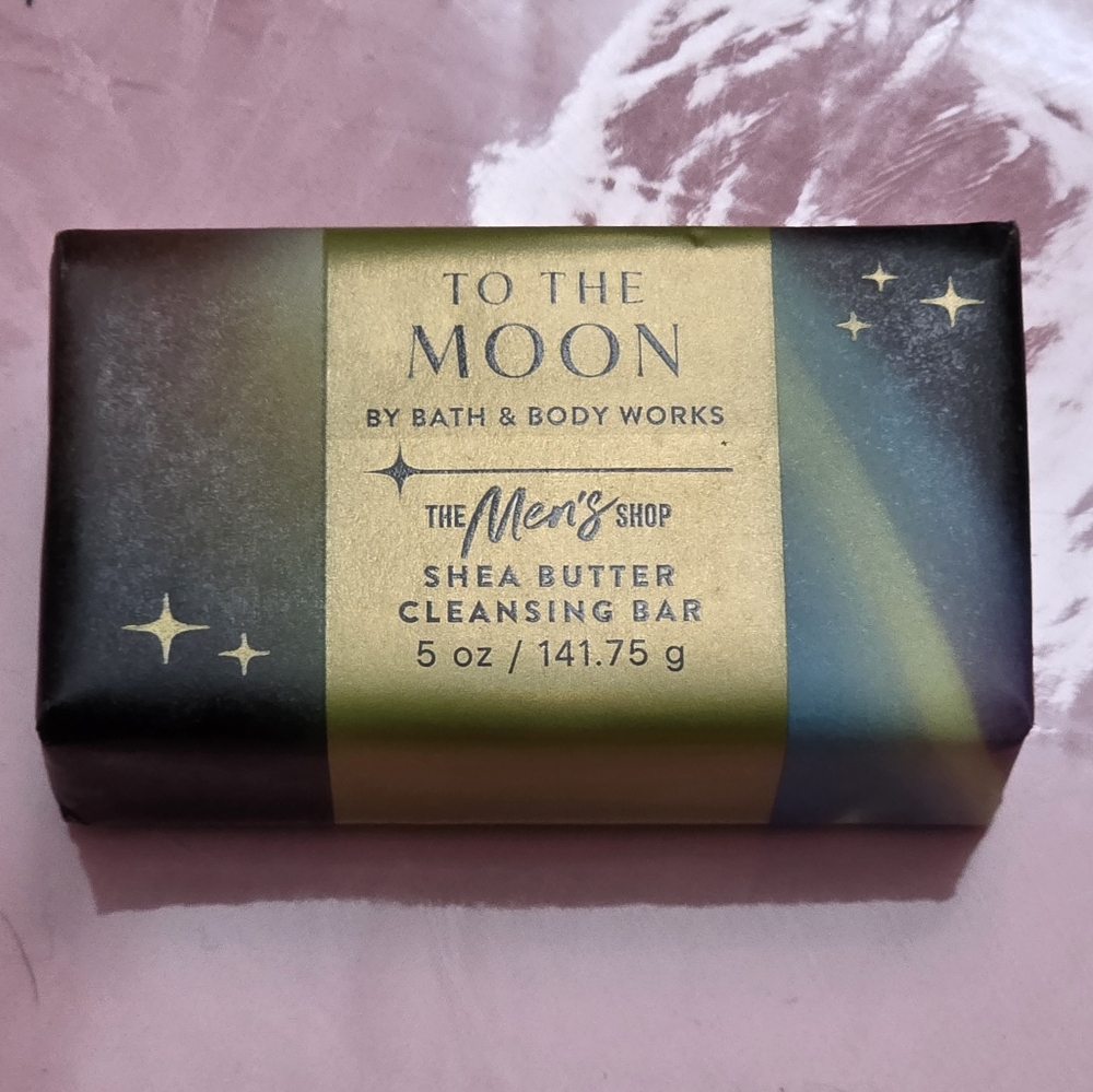 Bath & Body Works Men's To The Moon Shea Butter Cleansing Bar Soap NEW RARE